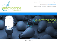 Tablet Screenshot of electrozone.co.za